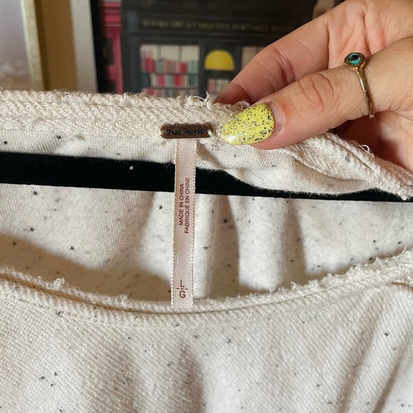 Free People Ivory Oversized Boho Tunic Pullover - Picture 4 of 13